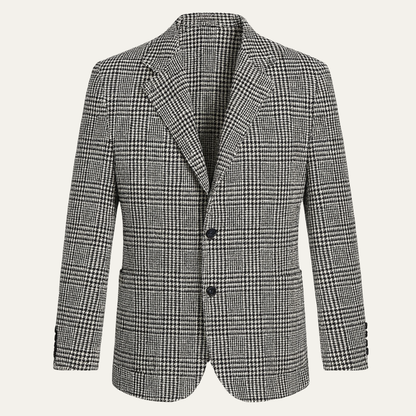 Men's Slim Fit Patterned Blazer Jacket - Nocini