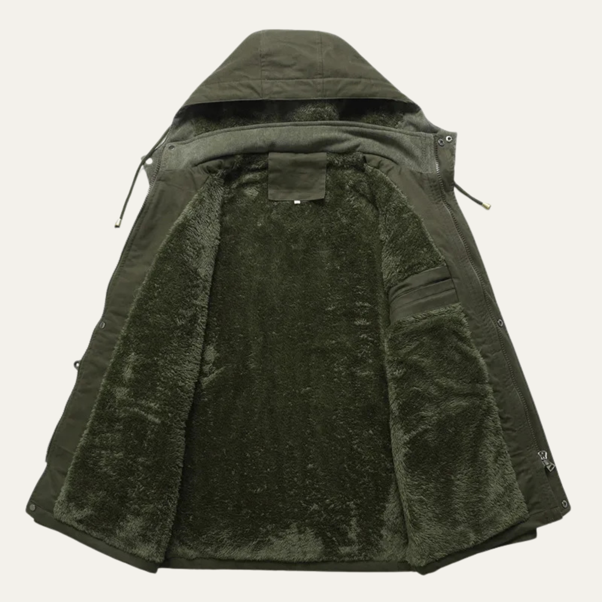 Waterproof Mens Hooded Cargo Parka with Extra Pockets