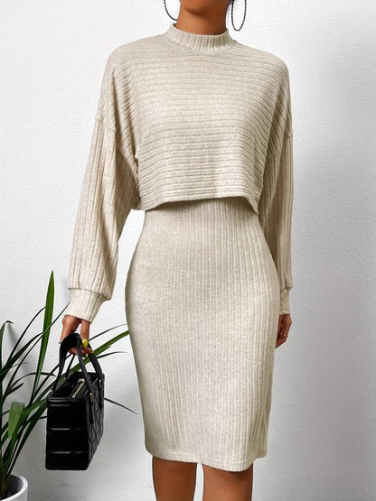 Cozy Women's 2-Piece Sweater Skirt Set