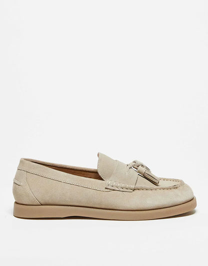 Premium Leather Slip On Loafers with Tassel - Olytrend