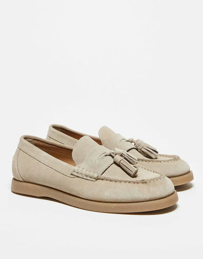 Premium Leather Slip On Shoes with Tassel