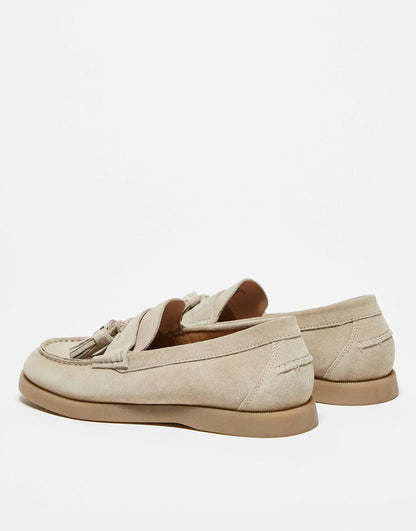 Premium Leather Slip On Shoes with Tassel