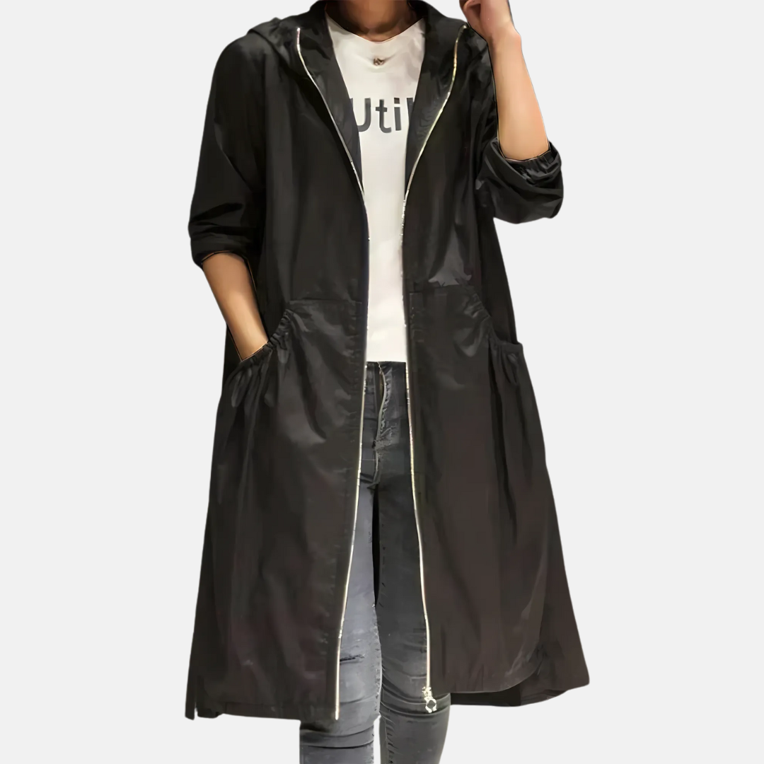 Ladies Waterproof Long Parka Coat