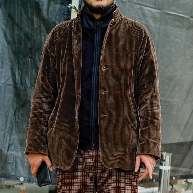 Casual Corduroy Jacket with Button Front - Nocini