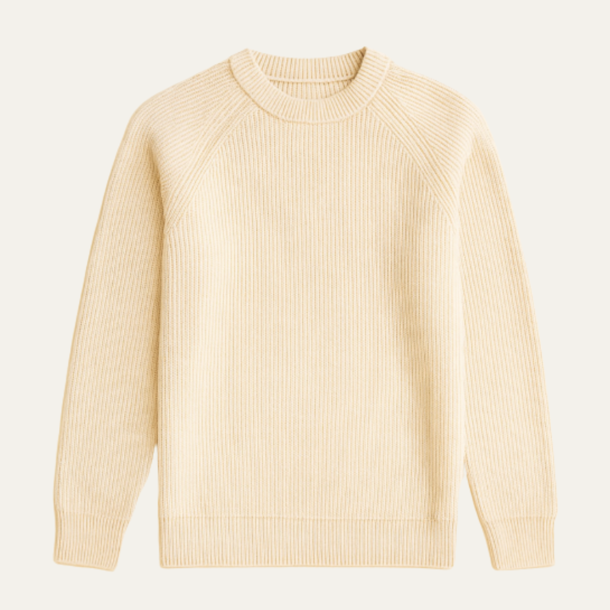 Warm Mens Merino Wool Crew Neck Winter Sweater - Nocini