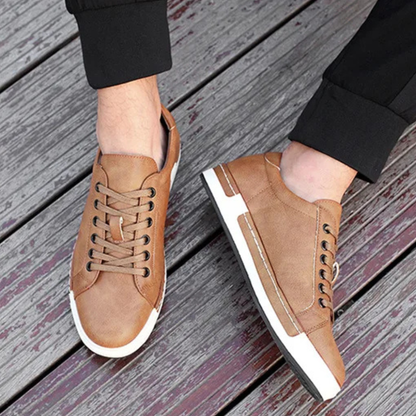 Stylish Vintage Mens Leather Lace Shoes