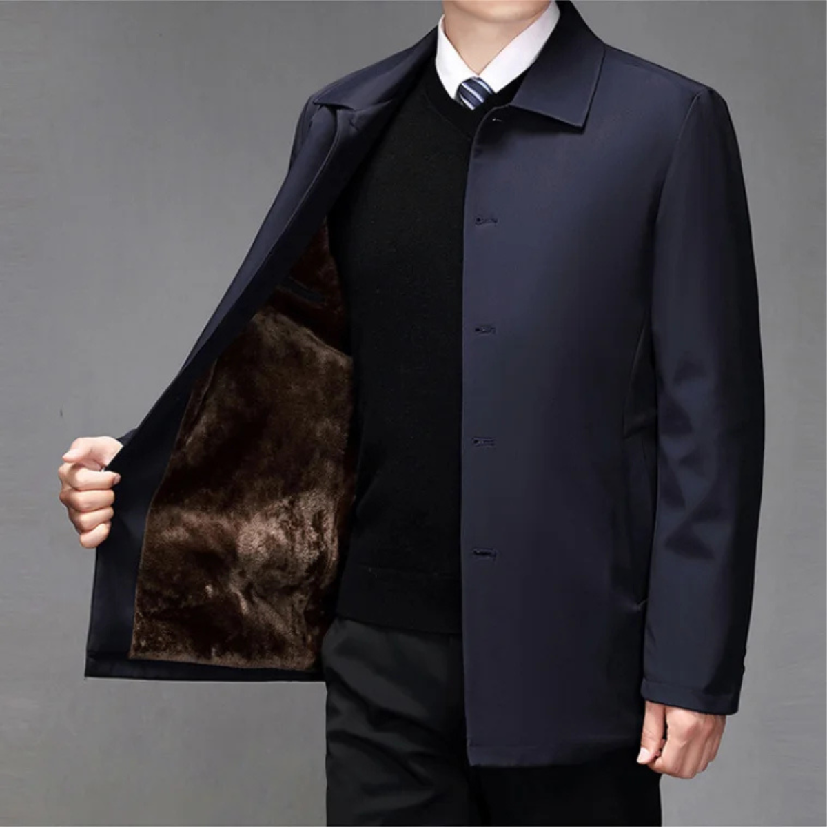 Slim Fit Men's Casual Button Down Jacket