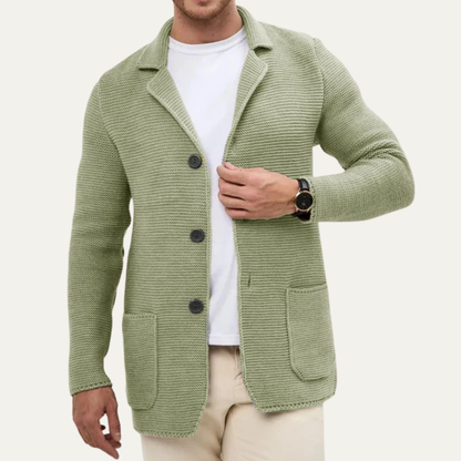 Relaxed Fit Mens Knit Button Cardigan Sweater