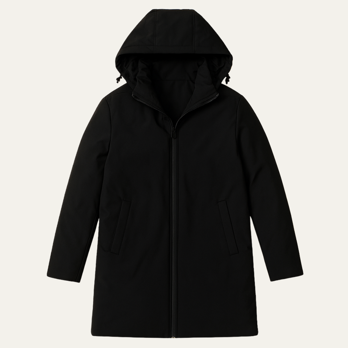 Men's Insulated Classic Hooded Winter Parka Coat - Nocini