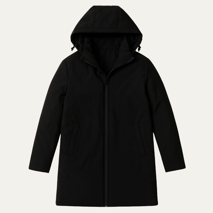 Men's Insulated Classic Hooded Winter Parka Coat - Nocini