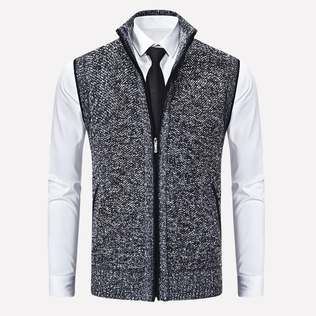 Men's Zip Up Sleeveless Jacket