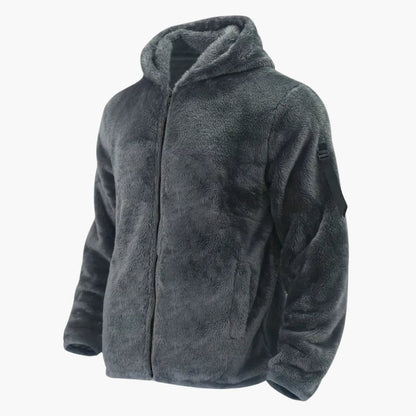 Men's Fleece Zip Up Long Sleeve Jacket