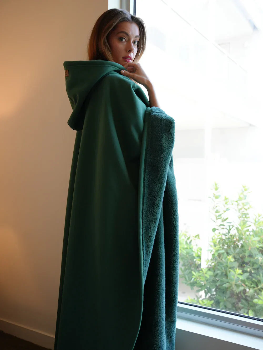 Cozy Women's Throw Hoodie Blanket