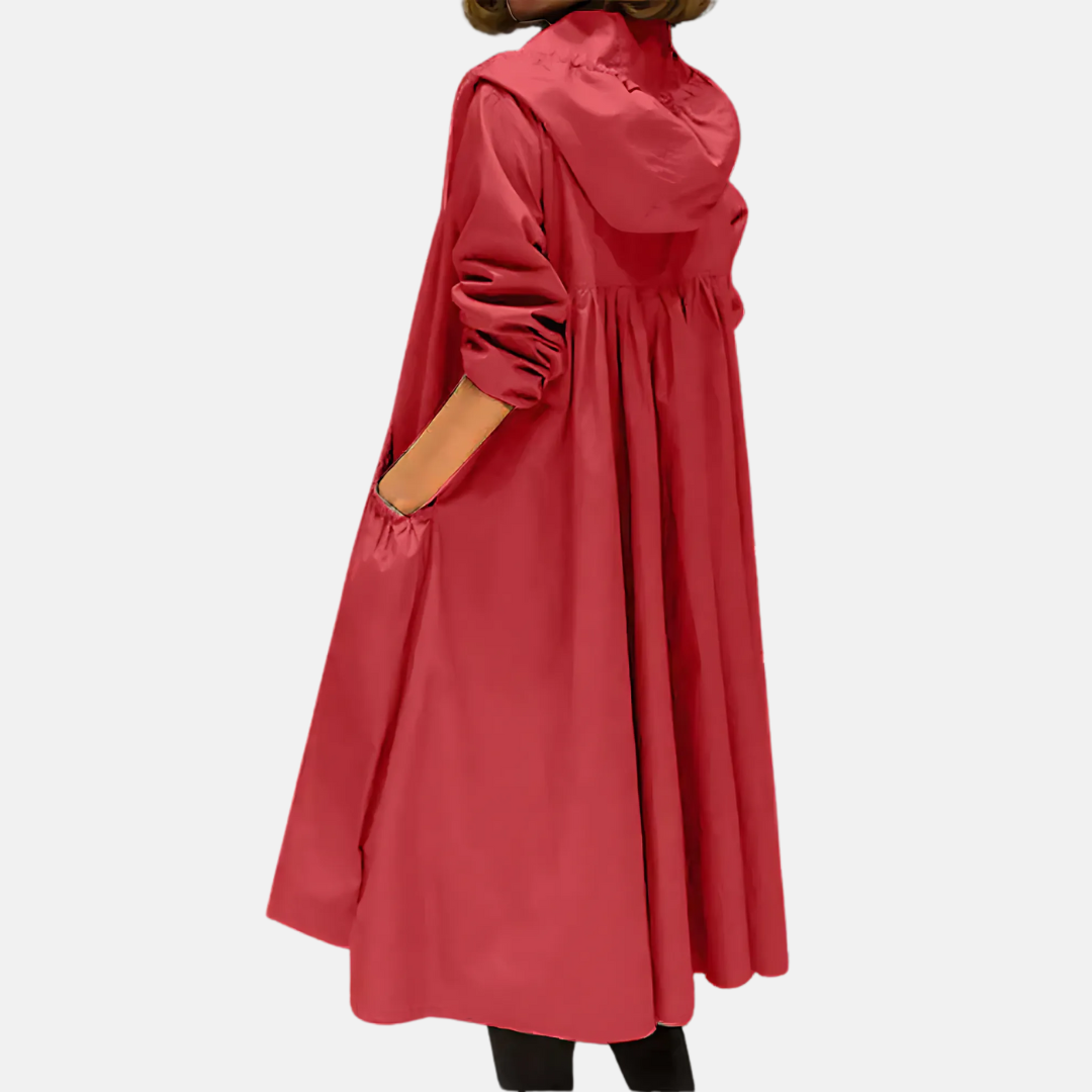 Ladies Waterproof Parka Coat Knee Length