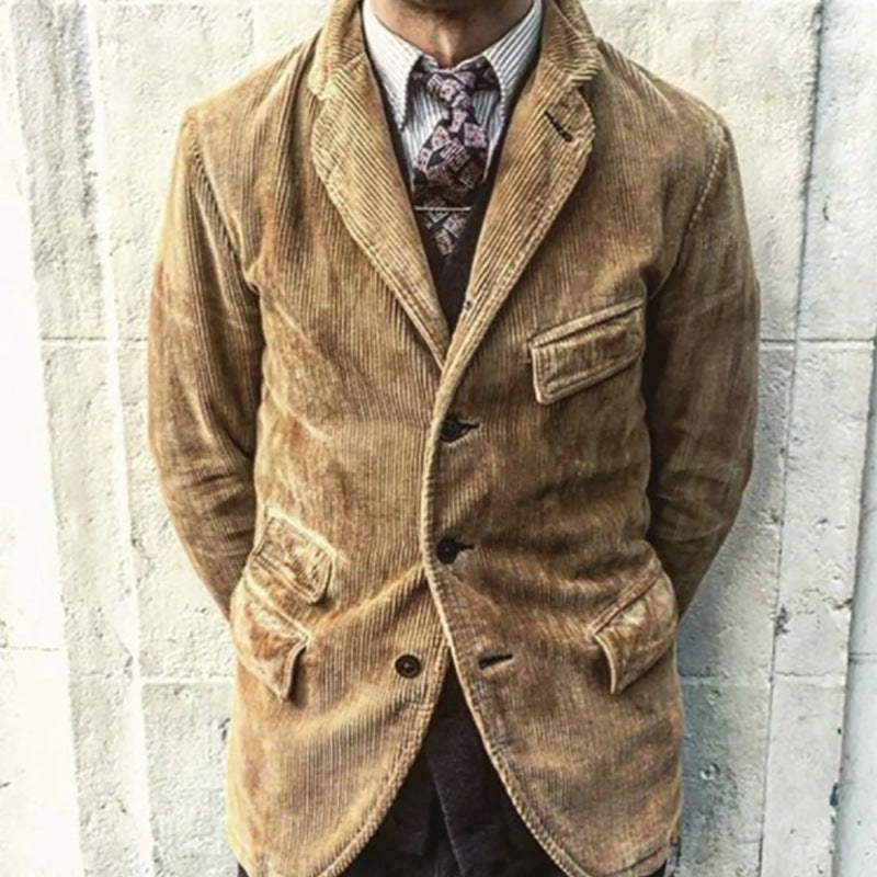 Slim Fit Men's Velvet Blazer - Nocini
