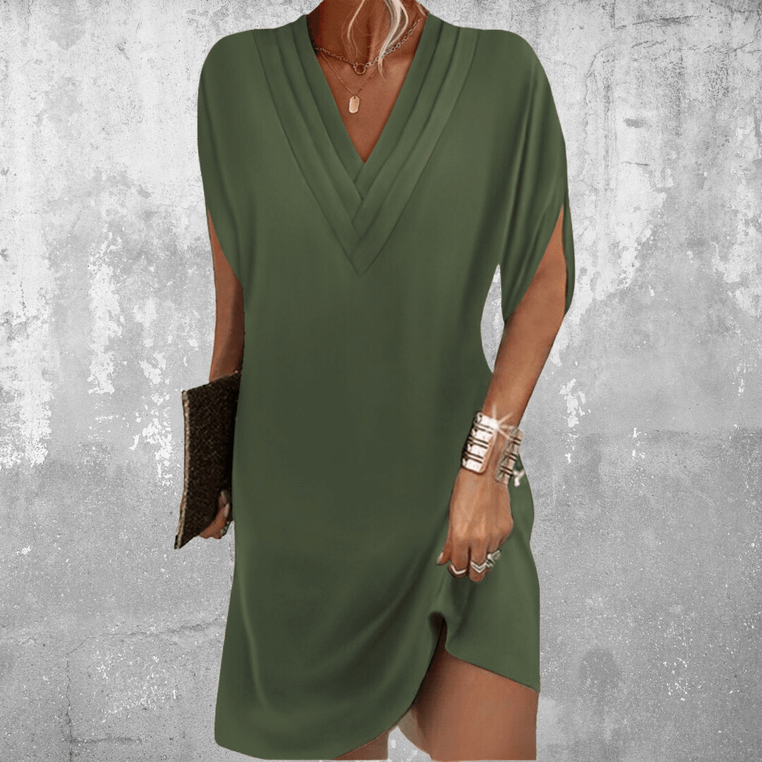 Flattering Belly Concealing Dress - Olytrend