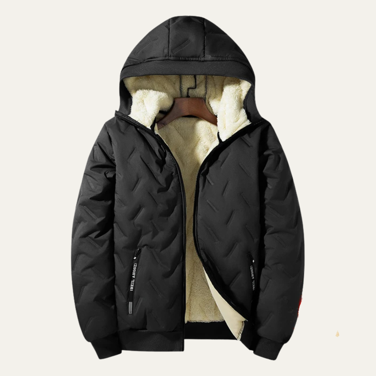 Warm Waterproof Men's Fleece Hooded Jacket - Nocini
