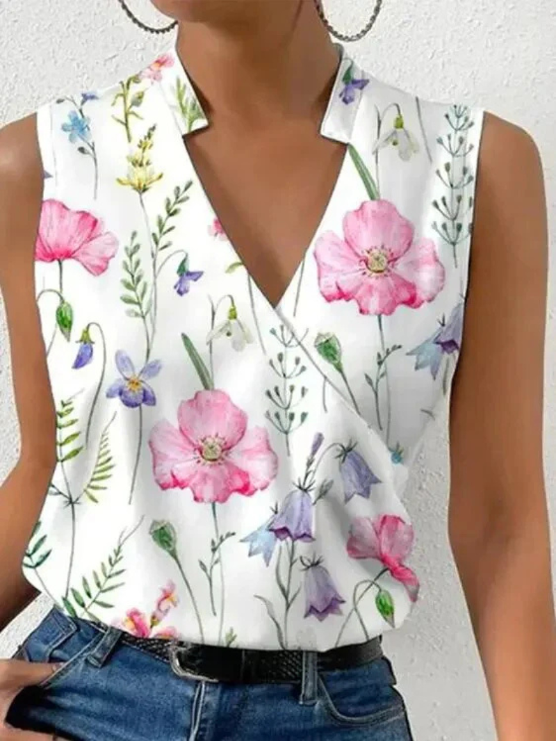 Summer V-Neck Tank Top for Women - Nocini