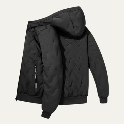 Warm Waterproof Men's Fleece Hooded Jacket
