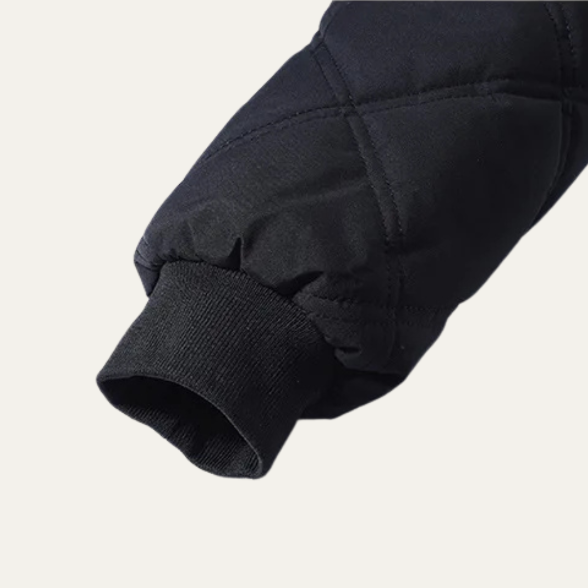 Men's Insulated Quilted Parka with Soft Fleece Lining