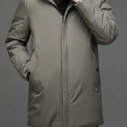 Waterproof Men's Slim Fit Insulated Hooded Coat