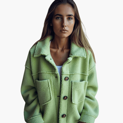 Soft Women's Button Fleece Coat