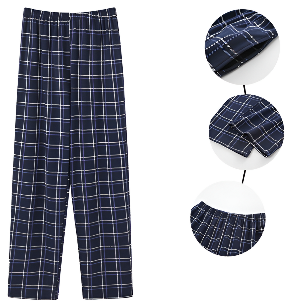 Soft Plaid Mens Sleep Pants 3-Pack