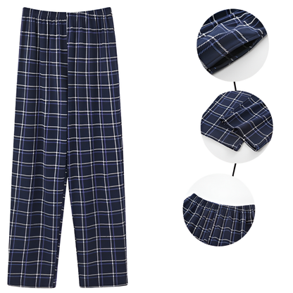 Soft Plaid Mens Sleep Pants 3-Pack