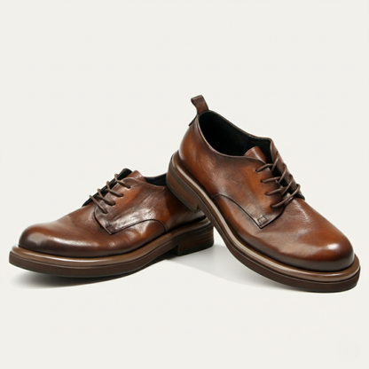 Classic Black Leather Oxford Shoe