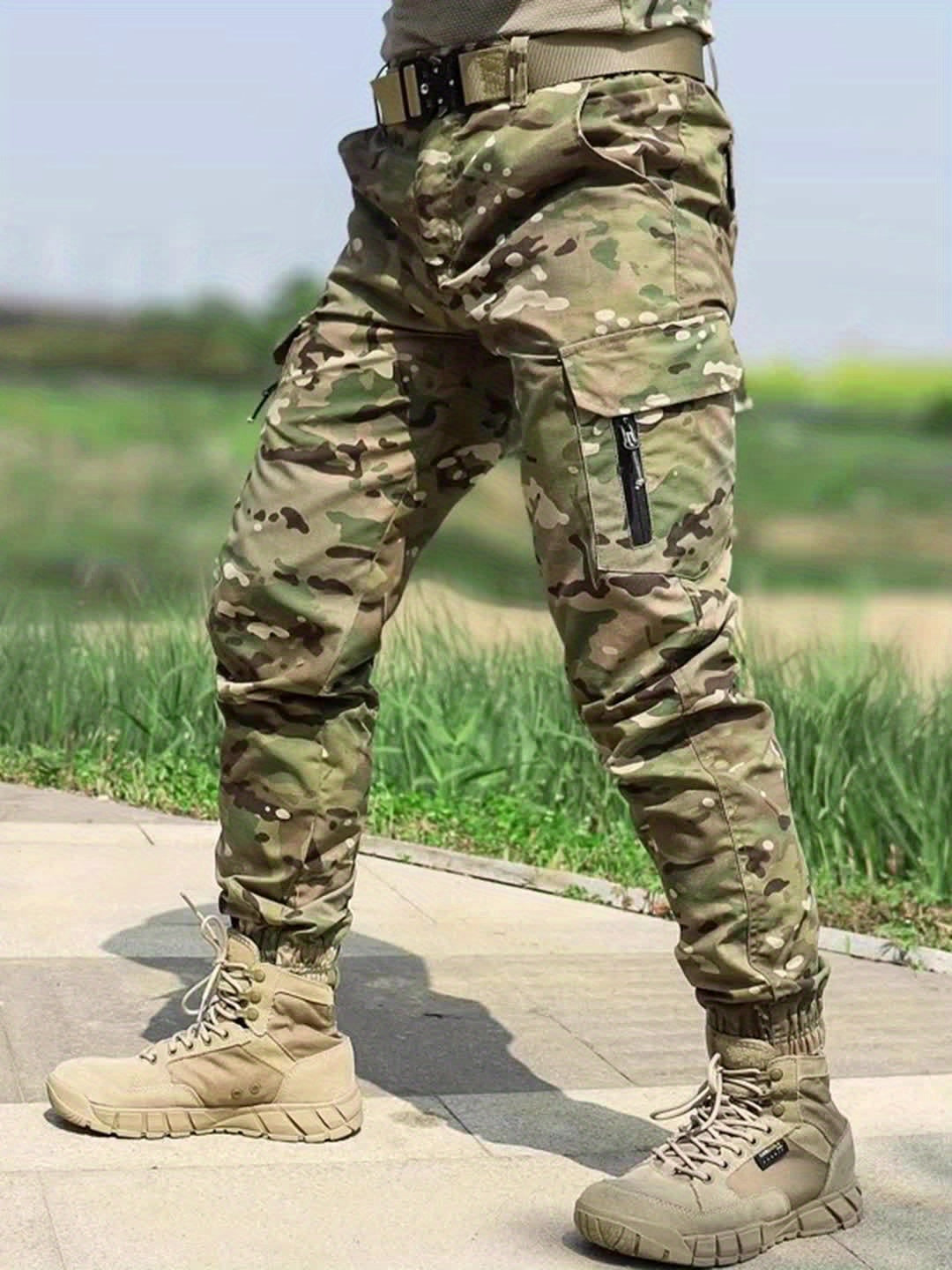 Practical Cargo Camo Work Pants