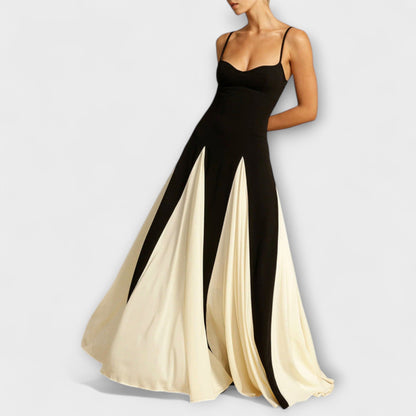 Elegant Floor Length Prom Dress with Tulle Details