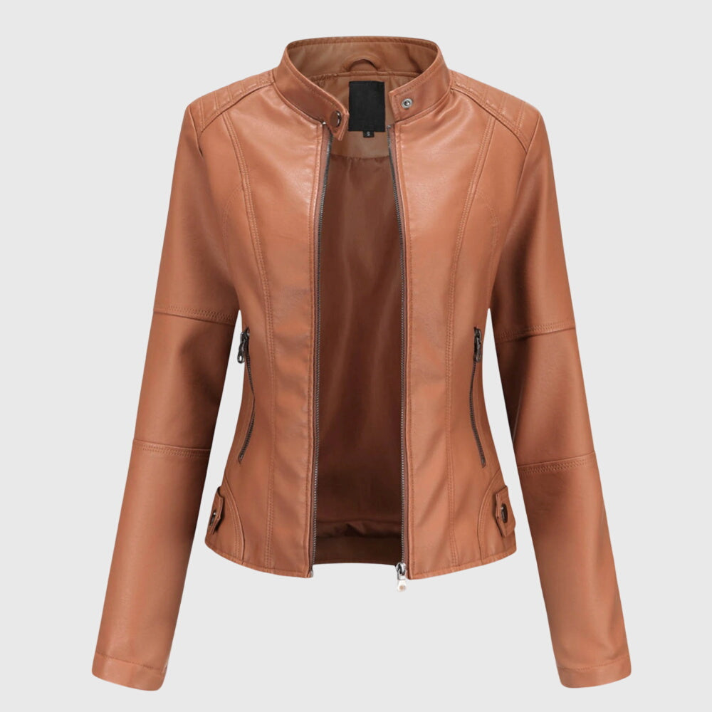 Classic Women's Faux Leather Jacket