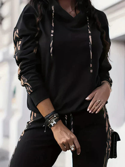 Women's Athletic Stripe Jogger Suit