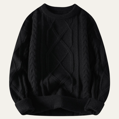 Thick Cozy Men's Cable Knit Winter Sweater