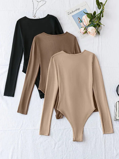 Comfy 3-Pack Womens Long Sleeve Jumpsuits