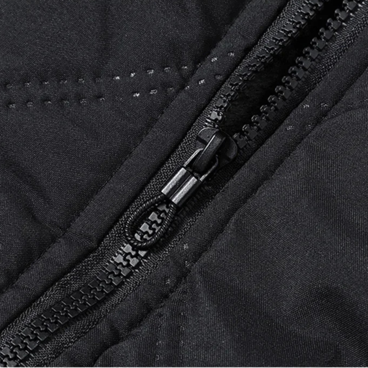 Thermal Quilted Men's Jacket with Diamond Pattern