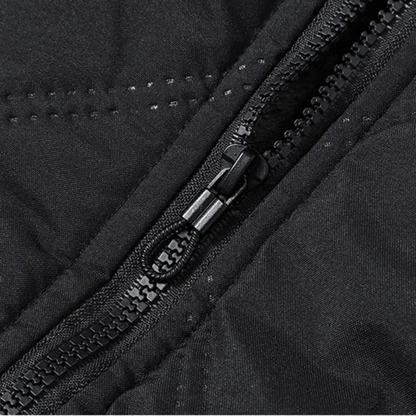 Thermal Quilted Men's Jacket with Diamond Pattern