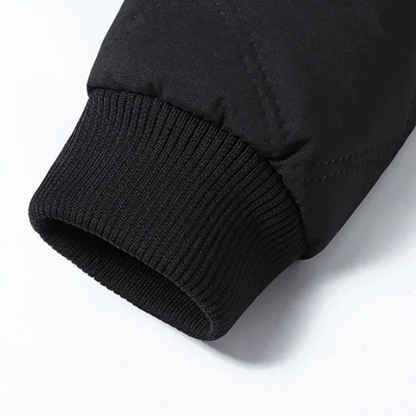Thermal Quilted Men's Jacket with Diamond Pattern