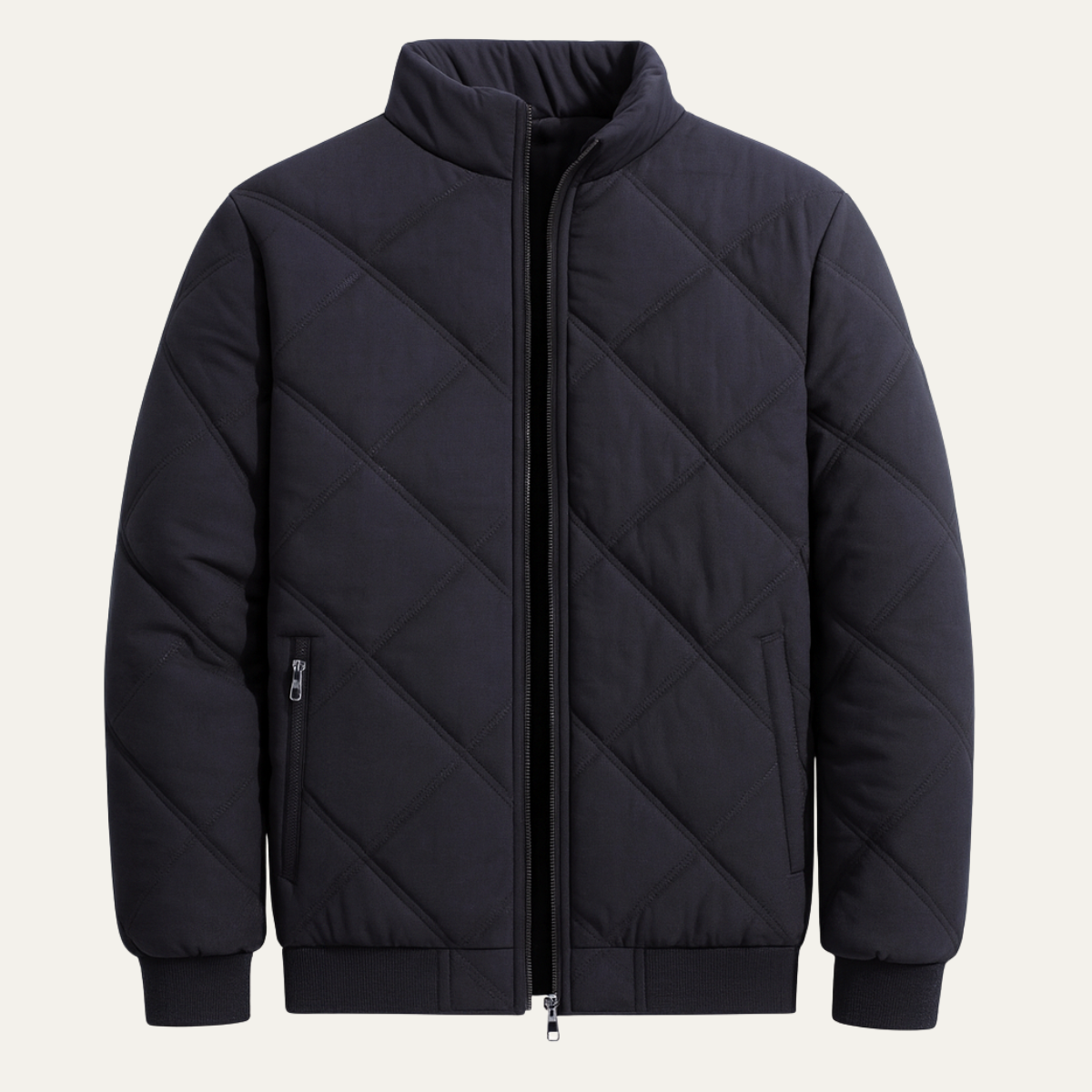 Men's Insulated Quilted Parka with Soft Fleece Lining - Nocini