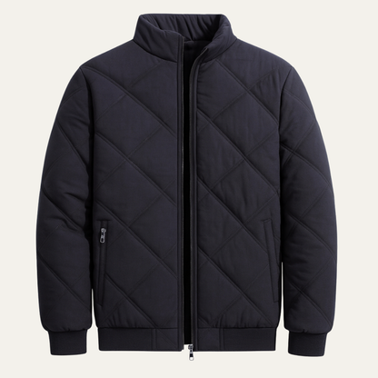 Men's Insulated Quilted Parka with Soft Fleece Lining - Nocini