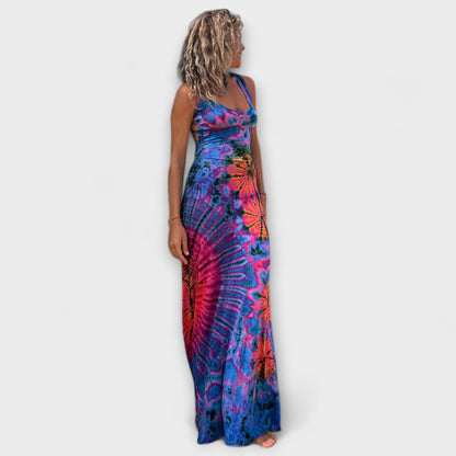 Vibrant Tie Dye Maxi Dress for Women