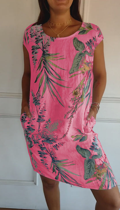 Relaxed Fit Round Neckline Dress