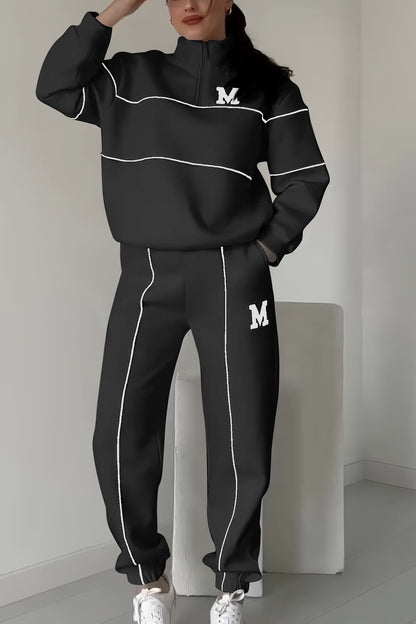 Cozy Knit Sweatpants Outfit Set