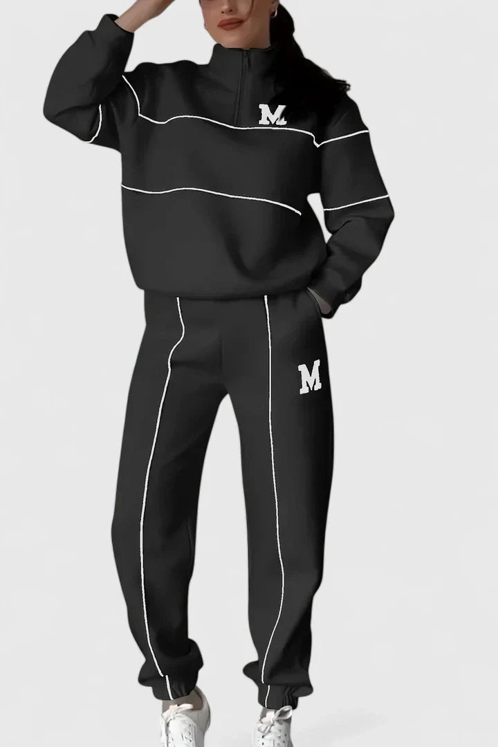 Cozy Knit Sweatpants Outfit Set