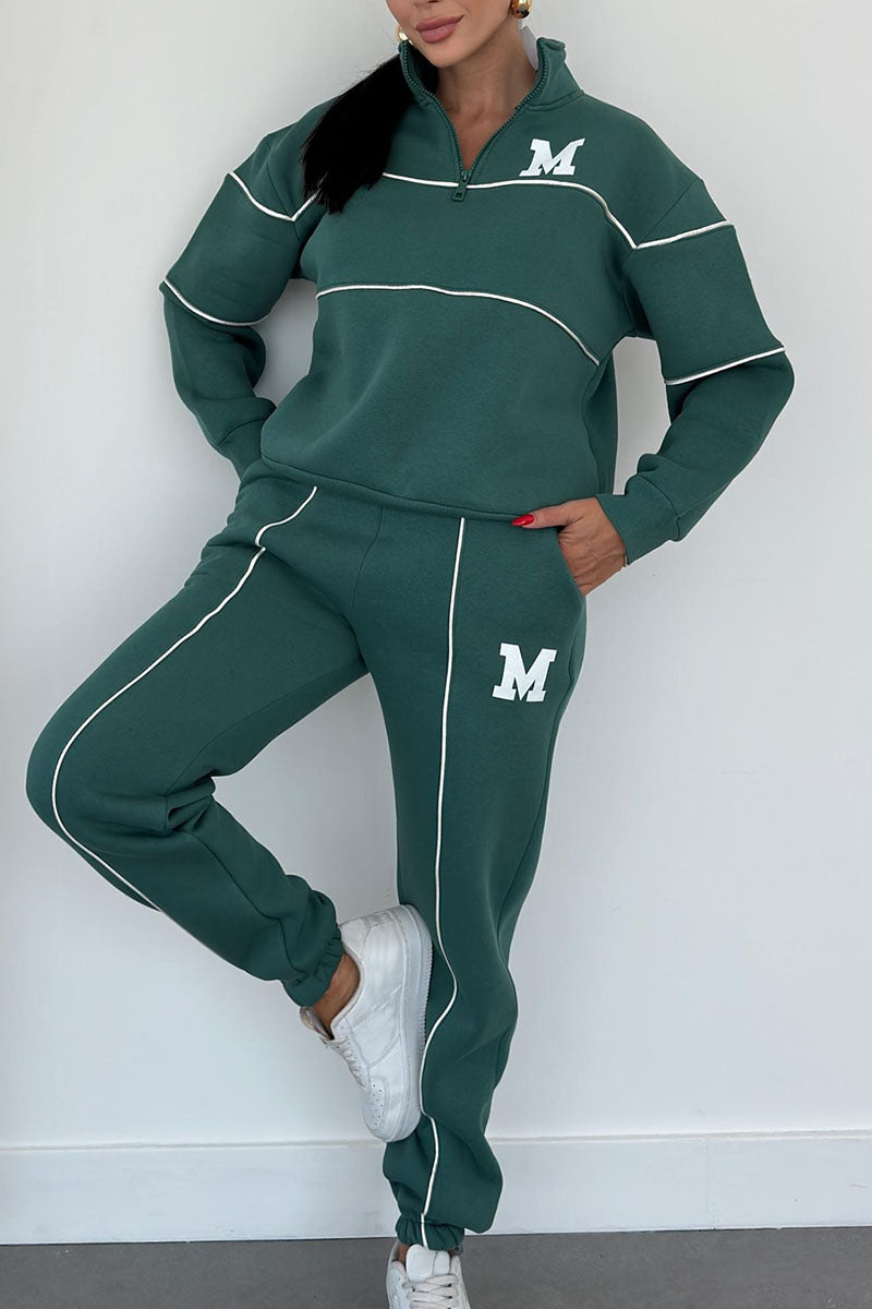 Cozy Knit Sweatpants Outfit Set