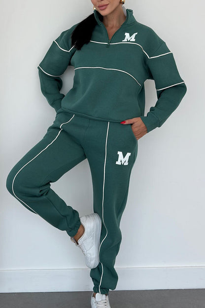 Cozy Knit Sweatpants Outfit Set