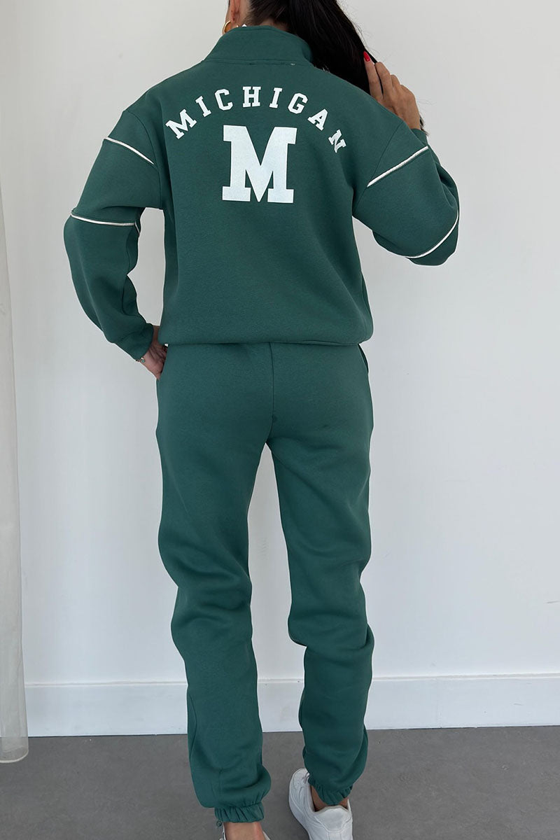 Cozy Knit Sweatpants Outfit Set