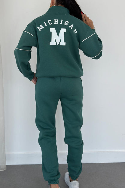 Cozy Knit Sweatpants Outfit Set