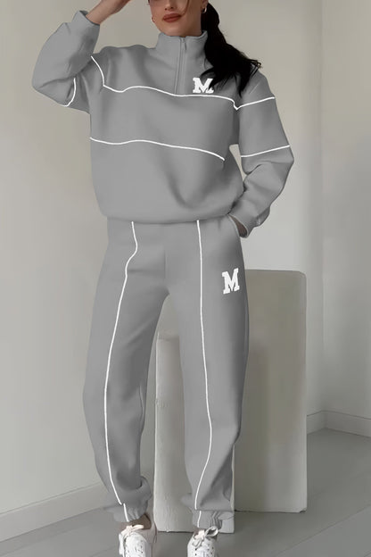 Cozy Knit Sweatpants Outfit Set