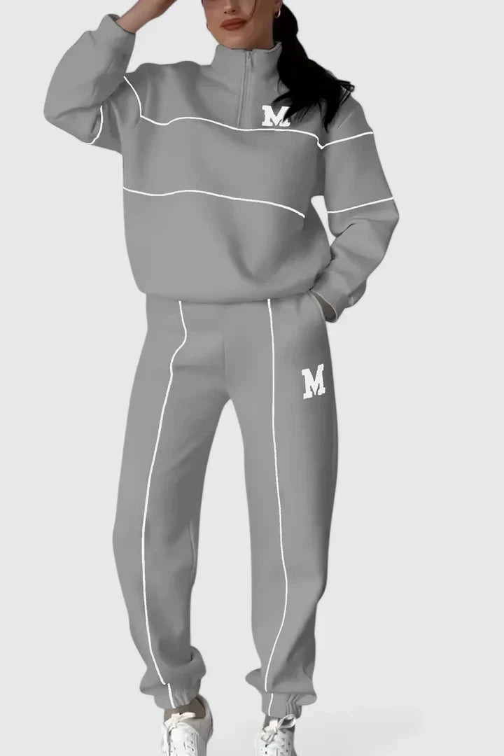 Cozy Knit Sweatpants Outfit Set